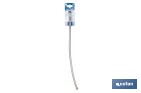 Conexión flexible para sanitarios | Manguera flexible de acero inoxidable | Longitud: 50 cm | Disponible en diferentes conexiones y medidas - Cofan