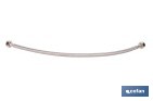Conexión flexible para sanitarios | Manguera flexible de acero inoxidable | Longitud: 50 cm | Disponible en diferentes conexiones y medidas - Cofan
