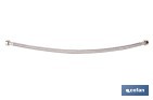 Conexión flexible para sanitarios | Manguera flexible de acero inoxidable | Longitud: 50 cm | Disponible en diferentes conexiones y medidas - Cofan