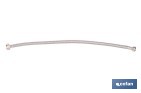 Conexión flexible para sanitarios | Manguera flexible de acero inoxidable | Longitud: 50 cm | Disponible en diferentes conexiones y medidas - Cofan