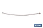 Conexión flexible para sanitarios | Manguera flexible de acero inoxidable | Longitud: 50 cm | Disponible en diferentes conexiones y medidas - Cofan