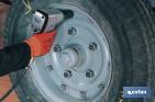 1/2" air impact wrench case with accessories - Cofan