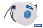 Enrollador Automático de Manguera de Aire | Neumática | Longitud: 15 m | Diámetro: 15 mm - Cofan