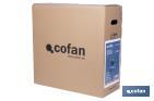 Compresor de aire de pistón coaxial | Motor de 2 HP | Compresor monofásico 230 V | Presión máxima: 8 bares | Depósito de 24 litros | Medidas: 61 x 31 x 58 cm - Cofan