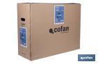 Compresor de aire de pistón coaxial | Motor de 2 HP | Compresor monofásico 230 V | Presión máxima: 8 bares | Depósito de 50 litros | Medidas: 77 x 43 x 66 cm - Cofan