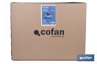 Compresor de aire de pistón coaxial | Motor de 2 HP | Compresor monofásico 230 V | Presión máxima: 8 bares | Depósito de 50 litros | Medidas: 77 x 43 x 66 cm - Cofan