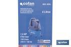 Compresor de pistón coaxial portátil 1,5 HP | Ultraligero y compacto | 6 litros | 2450 rpm | Para uso doméstico y profesional - Cofan