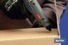 Hot glue gun Ø12mm | Hot melt glue gun | Constant temperature system at 165°C - Cofan