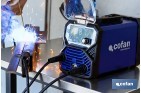 Soldador Inverter Multiproceso MIG/MMA/TIG 120A | Ligero y compacto, Protección O.H. | Kit de accesorios incluido - Cofan