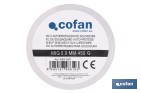 Hilo autoprotegido para soldadura MIG | Alambre de 0,9 mm en bobina d 0,45 kg - Cofan