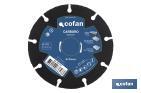 Disco especial carburo materiales blandos - Cofan
