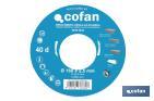 Circular saw blade | Suitable for cutting wood | Available in different teeth | Available in wide range of sizes - Cofan