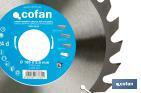 Circular saw blade | Suitable for cutting wood | Available in different teeth | Available in wide range of sizes - Cofan