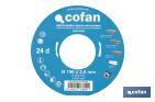 Circular saw blade | Suitable for cutting wood | Available in different teeth | Available in wide range of sizes - Cofan