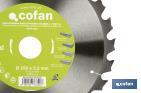 Mitre saw blade | Suitable for cutting wood and metal | Available in different teeth: 24, 28 and 32 | Available in different sizes - Cofan