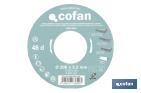 Mitre saw blade | Wood cutting disc with tips | Hard metal tipped saw blade | Available with different number of teeth and in various sizes - Cofan