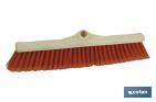 INDUSTRIAL BROOM WITH SOFT PLASTIC HEAD | BLUNT PLASTIC BRISTLES | WIDTH: 50CM