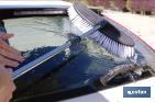 Cepillo para lavar coches profesional | Con canal de agua | Fabricado en PVC - Cofan
