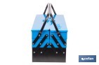 Cajas de herramientas metálica con 5 compartimentos - Cofan