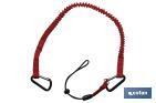 1.7m safety tool lanyard | With 2 carabiners | Automatic closure and lock knot - Cofan