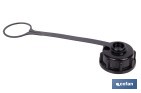 TAPÓN CON ABRAZADERA PARA BIDÓN DE COMBUSTIBLE ADECUADA PARA EL TRASVASE DE GASOLINA, GASÓLEO Y QUEROSENO | COMPATIBLE CON BIDONES DE COMBUSTIBLE COFAN