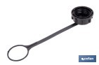 Tapón con abrazadera para bidón de combustible adecuada para el trasvase de gasolina, gasóleo y queroseno | Compatible con bidones de combustible Cofan - Cofan