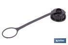 Tapón con abrazadera para bidón de combustible adecuada para el trasvase de gasolina, gasóleo y queroseno | Compatible con bidones de combustible Cofan - Cofan