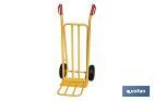 Folding sack truck with large toe plate | Load capacity: 300kg | Weight: 12kg | Size: 1,160 x 510 x 780mm - Cofan