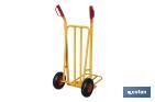 Folding sack truck with large toe plate | Load capacity: 300kg | Weight: 12kg | Size: 1,160 x 510 x 780mm - Cofan
