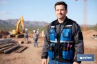 Multi pocket adjustable tool vest with reflective strips - Cofan