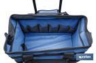 TROLLEY de ferramentas com vários bolsos e rodas resistentes | Dimensões: 45 x 24 x 42 cm - Cofan