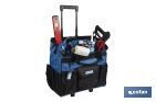 TROLLEY de ferramentas com vários bolsos e rodas resistentes | Dimensões: 45 x 24 x 42 cm - Cofan