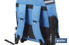 Tool backpack on wheels with multiple pockets and extensible handle | Maximum load weight of 20kg | Size: 35 x 20 x 50cm - Cofan