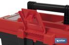 Caixa de ferramentas semi-profissional com fechos ABS | Disponível em vários tamanhos - Cofan