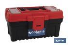 Caixa de ferramentas semi-profissional com fechos ABS | Disponível em vários tamanhos - Cofan