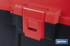 Boîte à outils avec organisateurs, renforts et fixations en ABS | Dimensions : 59,5 x 28,8 x 30,8 cm - Cofan
