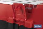 Boîte à outils avec organisateurs, renforts et fixations en ABS | Dimensions : 59,5 x 28,8 x 30,8 cm - Cofan