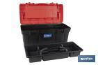 Boîte à outils avec organisateurs, renforts et fixations en ABS | Dimensions : 59,5 x 28,8 x 30,8 cm - Cofan