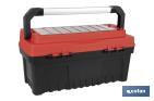 Boîte à outils avec organisateurs, renforts et fixations en ABS | Dimensions : 59,5 x 28,8 x 30,8 cm - Cofan