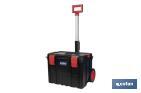 HEAVY  DUTY ROLLING TOOLBOX | TELESCOPIC HANDLE AND 2 WHEELS | SIZE: 53 X 35.5 X 39CM