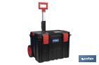 Boîte à outils Heavy  Duty | Avec poignée télescopique et 2 roues | Dimensions : 53 x 35,5 x 39 cm - Cofan