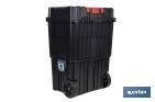 Compact tool box trolley with 2 drawers | Double handle and wheels | Size: 45 x 36 x 64cm - Cofan