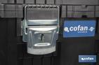Compact tool box trolley with 2 drawers | Double handle and wheels | Size: 45 x 36 x 64cm - Cofan