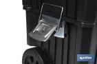 Compact tool box trolley with 2 drawers | Double handle and wheels | Size: 45 x 36 x 64cm - Cofan