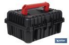 Coffret à outils avec fermetures en ABS, 2 poignées et mousse intérieure | Dimensions : 44,5 x 36 x 21,6 cm - Cofan