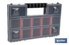 Organiser case with compartments for small parts | Available in three different sizes - Cofan