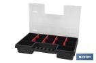 Organiser case with compartments for small parts | Available in three different sizes - Cofan