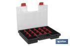 Organiser case with compartments for small parts | Available in three different sizes - Cofan