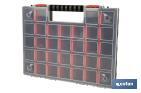 Organiser case with compartments for small parts | Available in three different sizes - Cofan