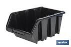 Casier noir empilable | Accès facile aux produits | Plusieurs dimensions et capacités - Cofan
